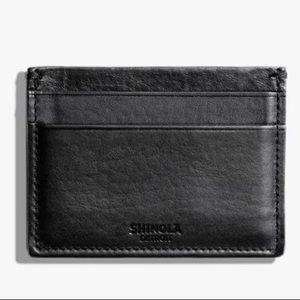 NWT Shinola Five Pocket Card Case in Black